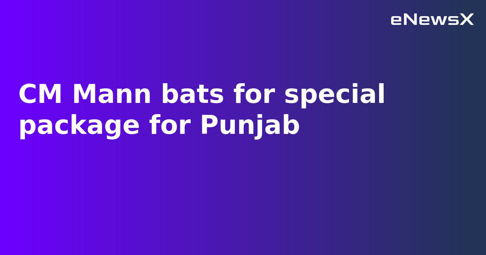 Punjab CM Demands Special Package for Border State Amid Rising Tensions