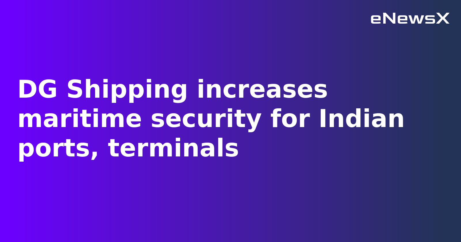 India Raises Maritime Security to Level 2 Amidst India-Pakistan Tensions