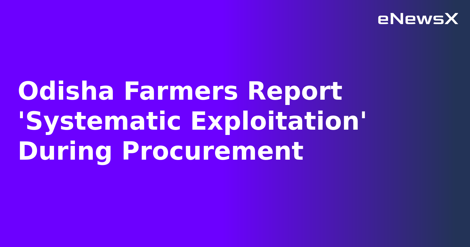 Odisha Farmers Report 'Systematic Exploitation' During Procurement.webp