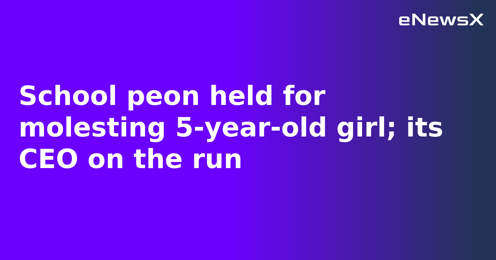 Police Investigate Sexual Abuse at Mumbai School