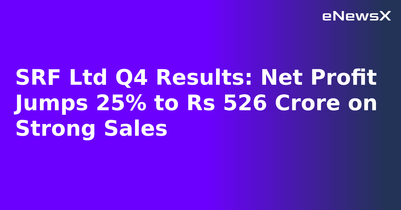 SRF Ltd Q4 Results: Net Profit Jumps 25% to Rs 526 Crore on Strong Sales.webp