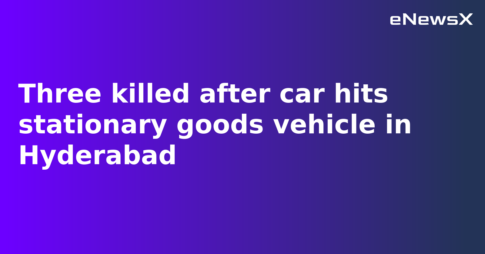 Three Young Businessmen Killed in Fiery Crash on Hyderabad’s Outer Ring Road