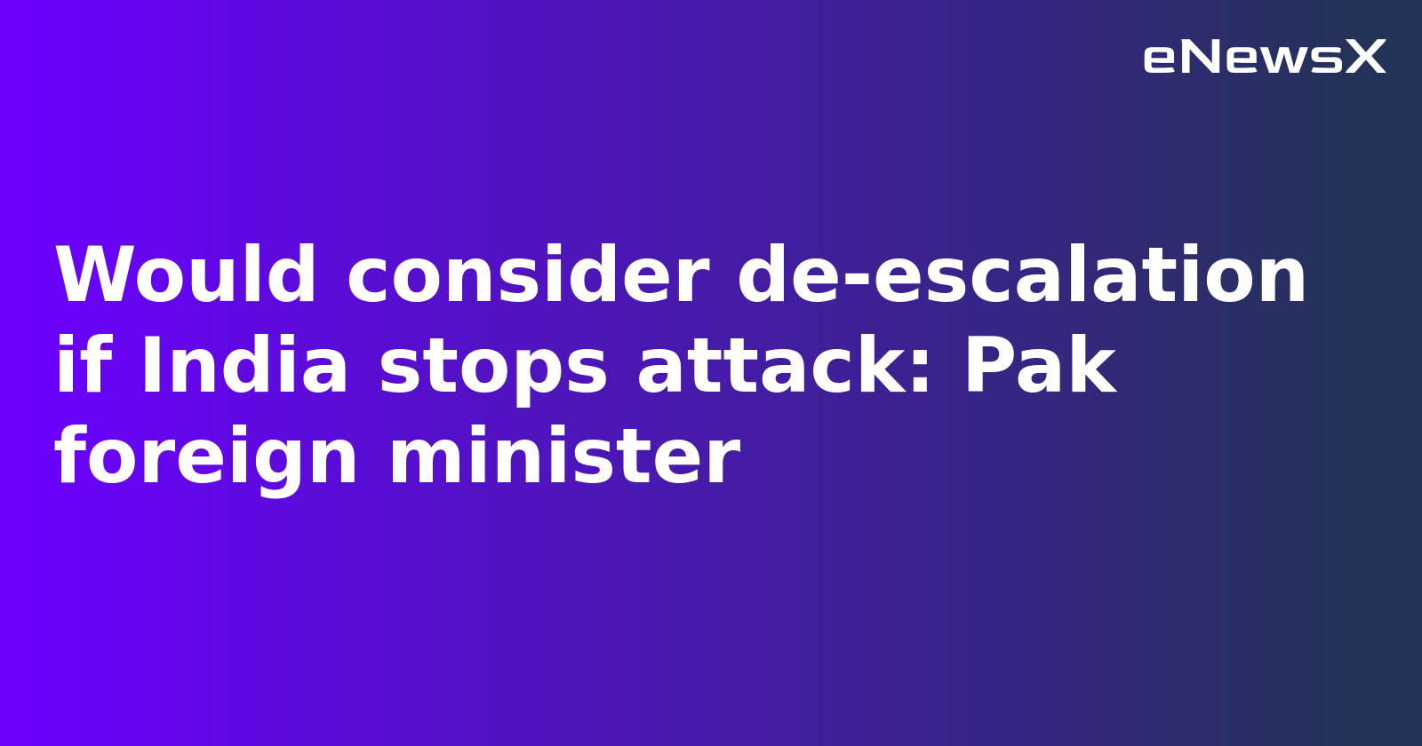 Pakistan Signals Conditional De-escalation Amid Intensifying Cross-Border Strikes