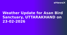 Weather Update for Asan Bird Sanctuary, UTTARAKHAND on 23-02-2026.webp