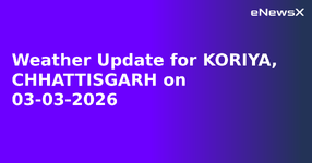 Weather Update for KORIYA, CHHATTISGARH on 03-03-2026.webp