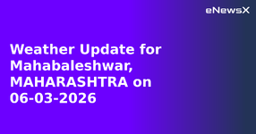 Weather Update for Mahabaleshwar, MAHARASHTRA on 06-03-2026.webp