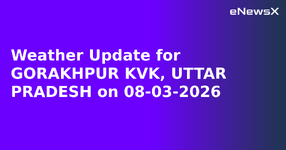 Weather Update for GORAKHPUR KVK, UTTAR PRADESH on 08-03-2026.webp