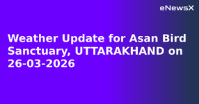 Weather Update for Asan Bird Sanctuary, UTTARAKHAND on 26-03-2026.webp