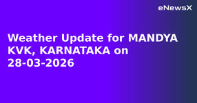 Weather Update for MANDYA KVK, KARNATAKA on 28-03-2026.webp