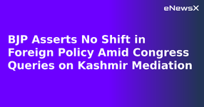 BJP Asserts No Shift in Foreign Policy Amid Congress Queries on Kashmir Mediation.webp