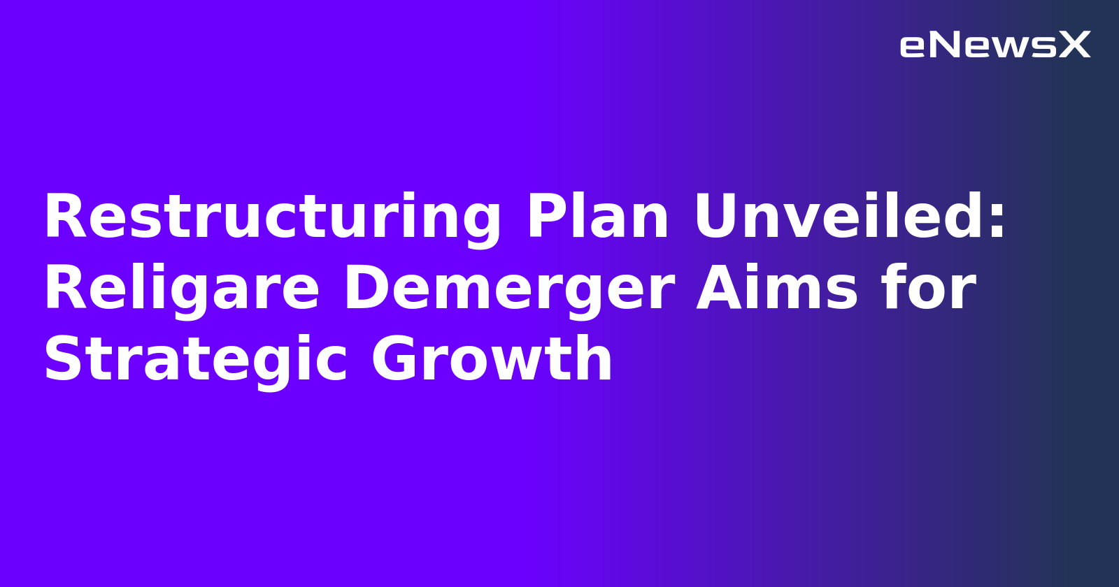 Restructuring Plan Unveiled: Religare Demerger Aims for Strategic Growth.webp Restructuring Plan Unveiled: Religare Demerger Aims for Strategic Growth.webp