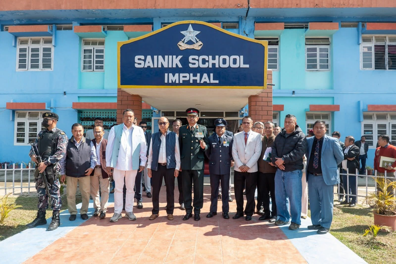 Chief Minister Assesses Imphal Sainik School, Commits to Infrastructure Upgrades