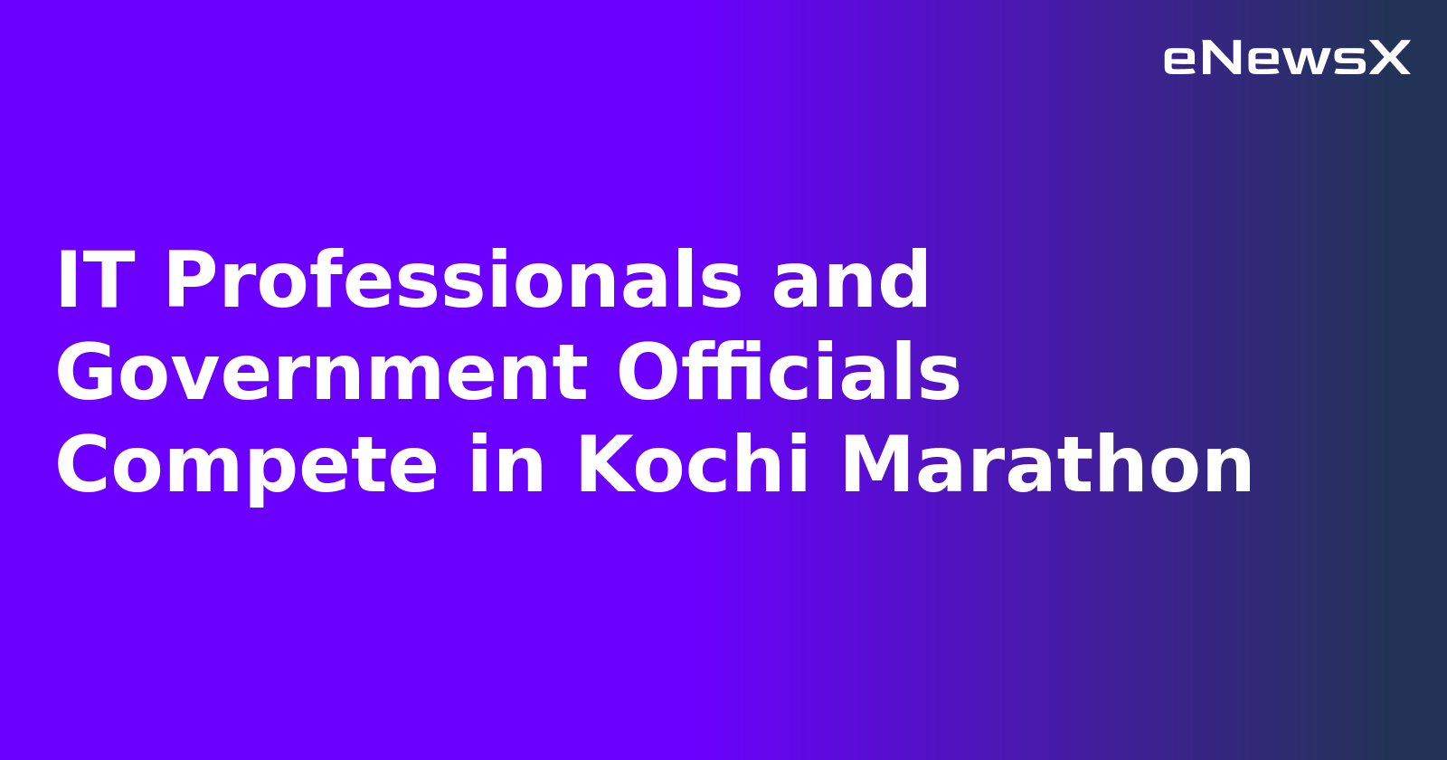 IT Professionals and Government Officials Compete in Kochi Marathon.webp
