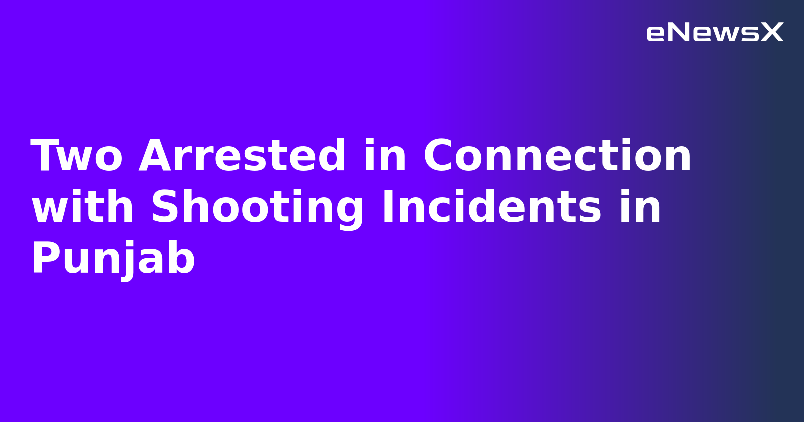 Two Arrested in Connection with Shooting Incidents in Punjab.webp
