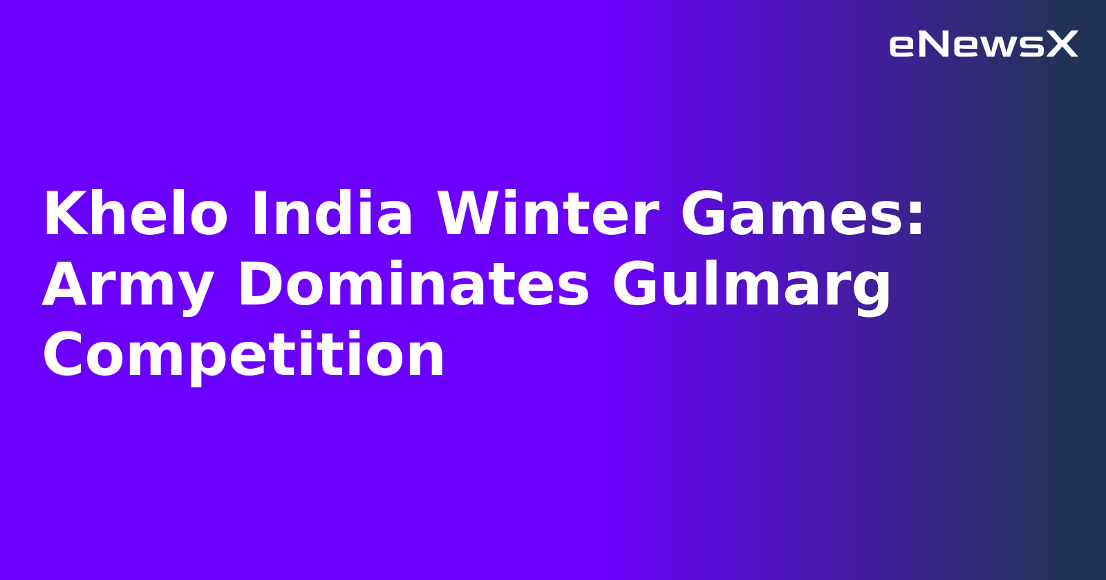 Khelo India Winter Games: Army Dominates Gulmarg Competition.webp
