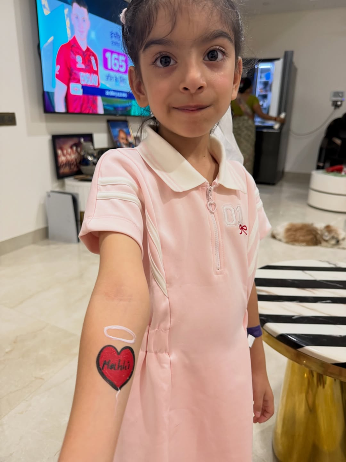 Daughter's Tattoo a 'Sweetest Surprise' for Actress Mahhi Vij.webp