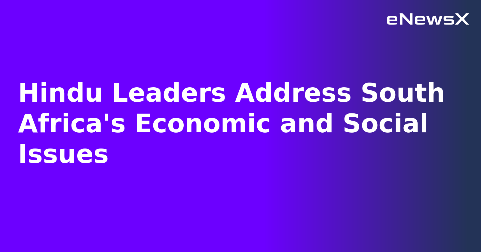 Hindu Leaders Address South Africa's Economic and Social Issues.webp