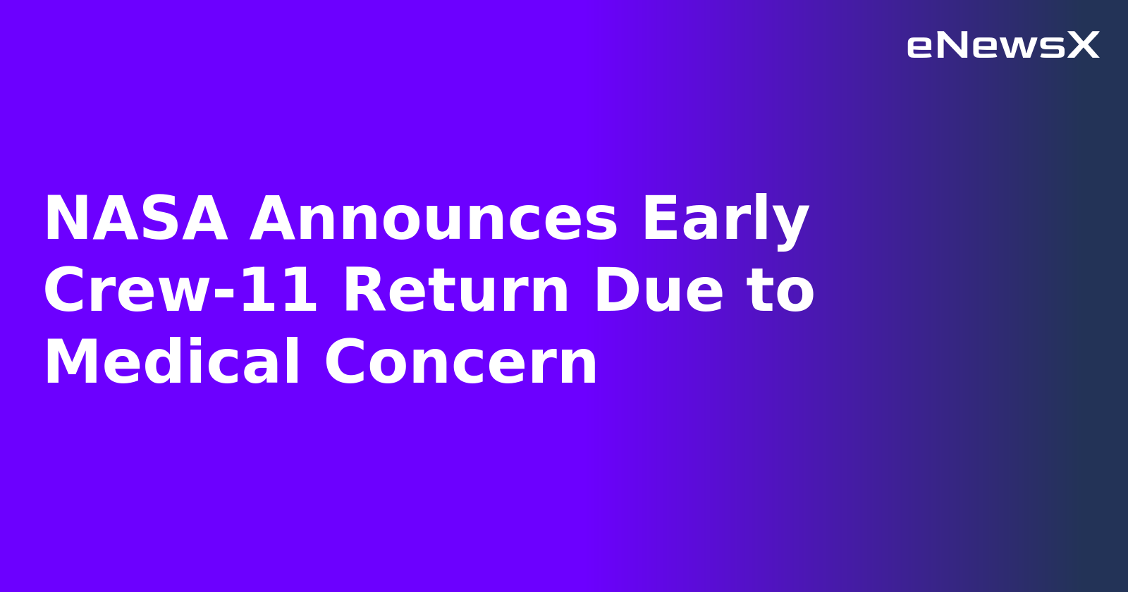 NASA Announces Early Crew-11 Return Due to Medical Concern.webp NASA Announces Early Crew-11 Return Due to Medical Concern.webp