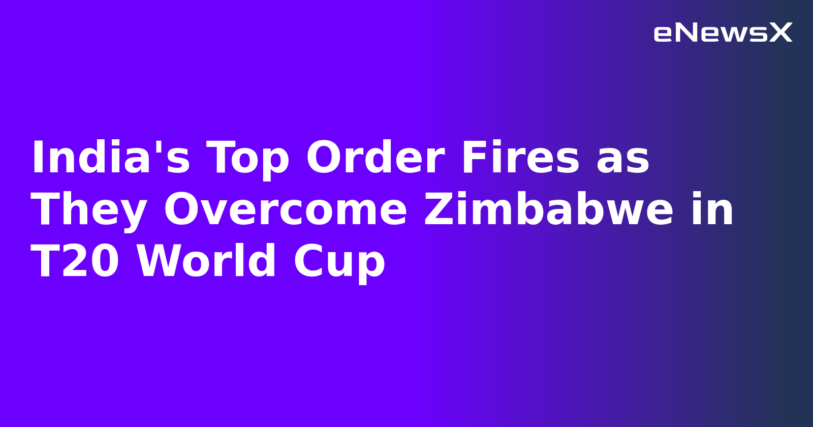India's Top Order Fires as They Overcome Zimbabwe in T20 World Cup.webp