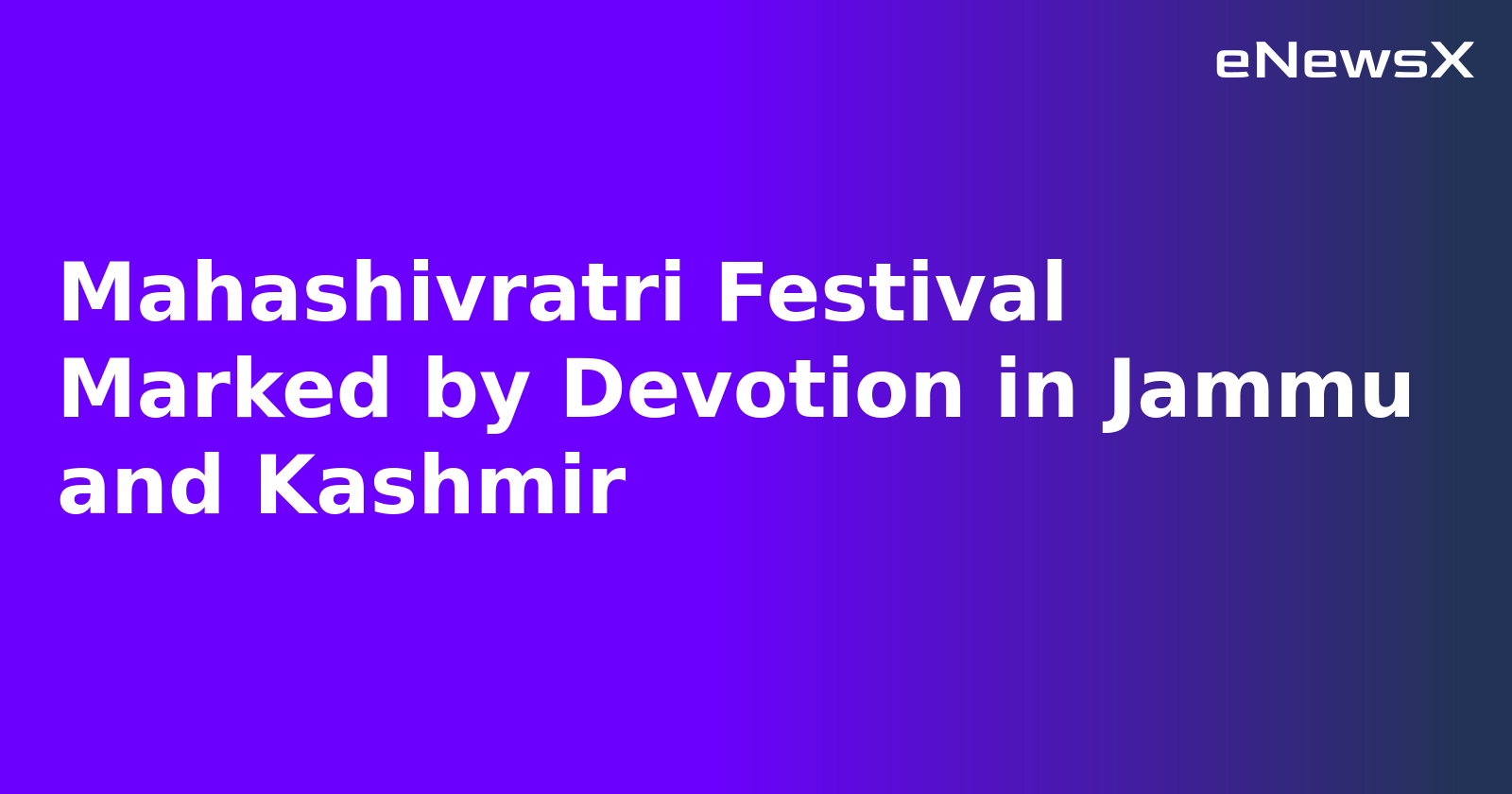 Mahashivratri Festival Marked by Devotion in Jammu and Kashmir.webp