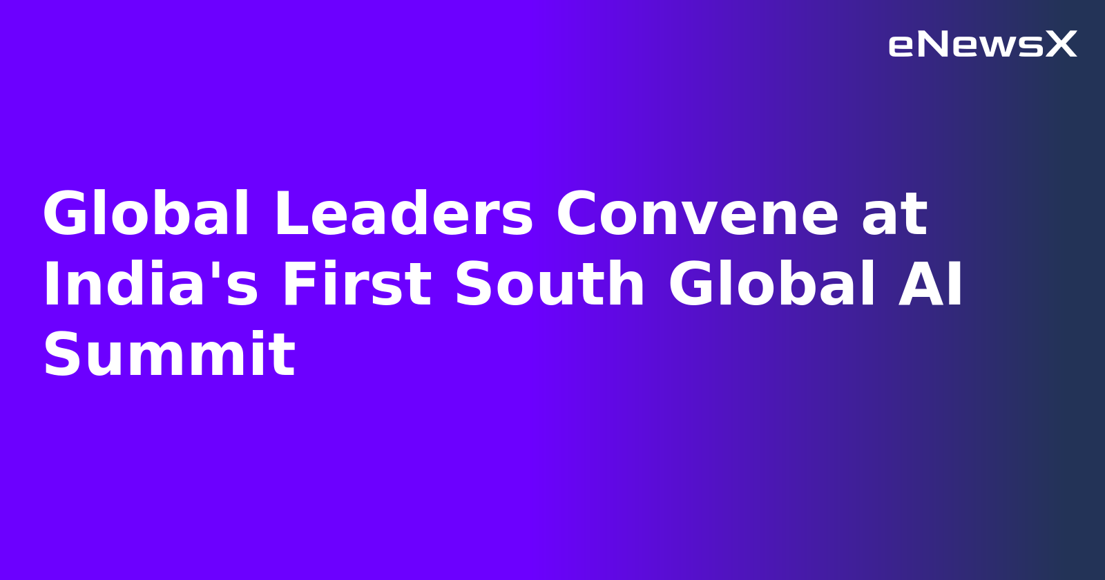 Global Leaders Convene at India's First South Global AI Summit.webp
