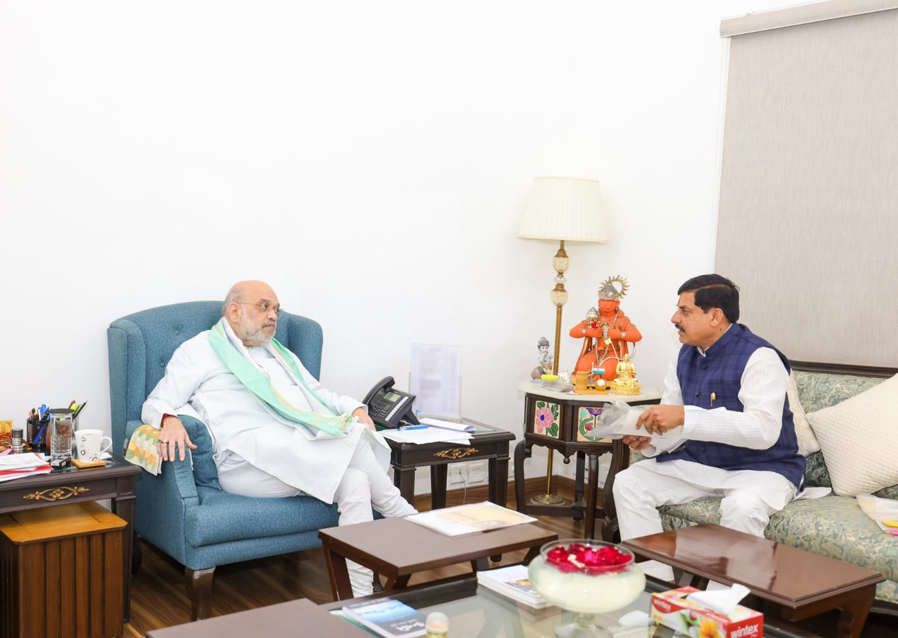 Madhya Pradesh CM Discusses Development with Union Ministers.webp