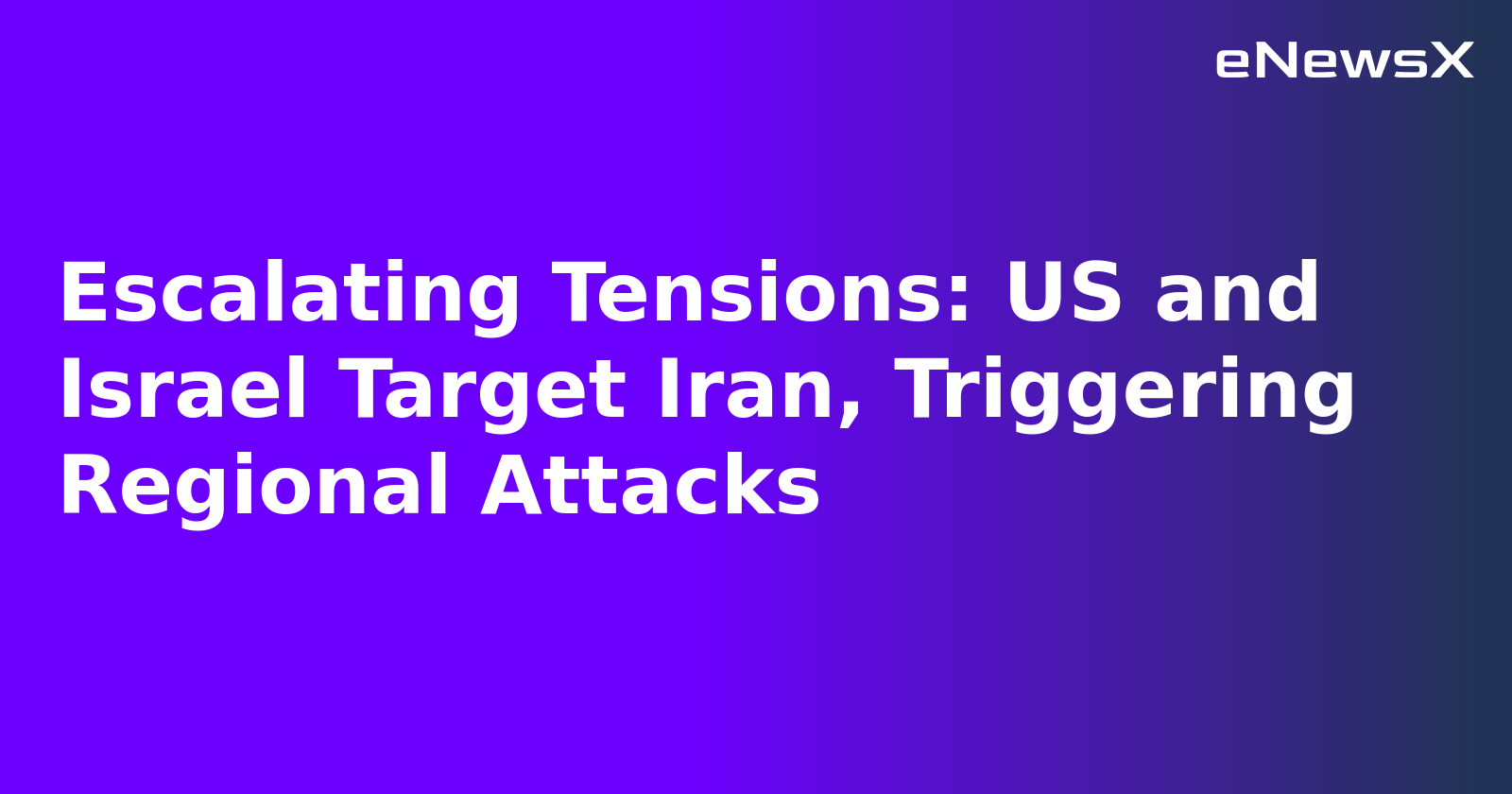 Escalating Tensions: US and Israel Target Iran, Triggering Regional Attacks.webp