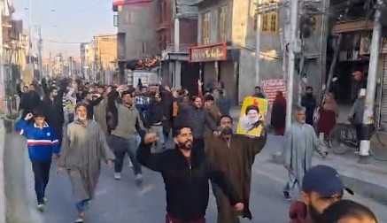 Kashmir Residents Mourn Khamenei, Trigger Protests.webp
