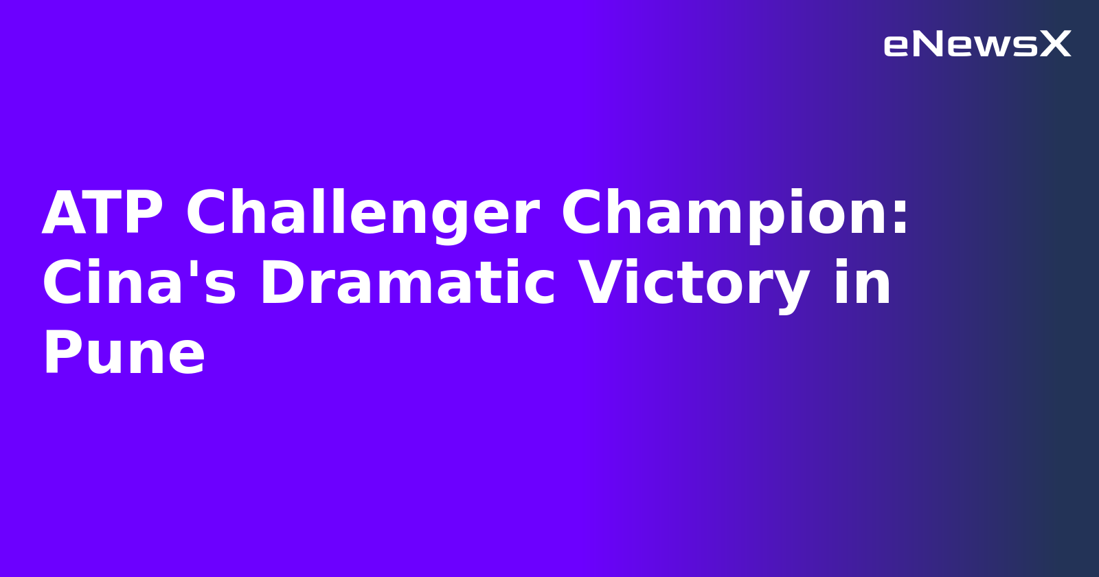 ATP Challenger Champion: Cina's Dramatic Victory in Pune.webp
