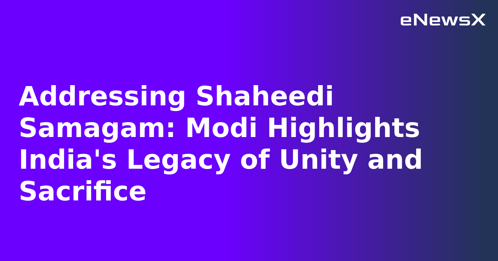 Addressing Shaheedi Samagam: Modi Highlights India's Legacy of Unity and Sacrifice.webp