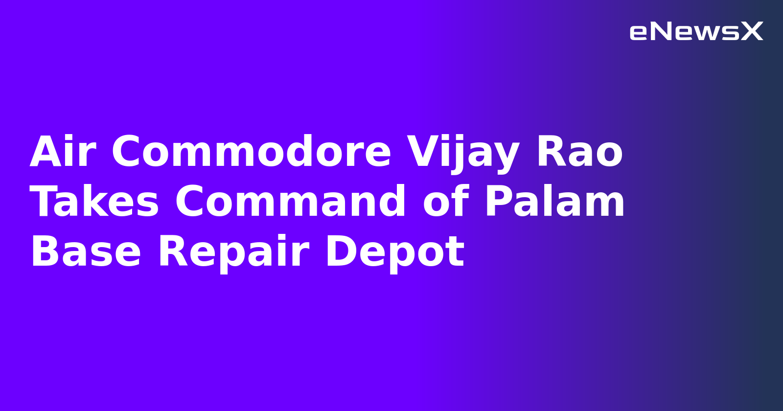 Air Commodore Vijay Rao Takes Command of Palam Base Repair Depot.webp