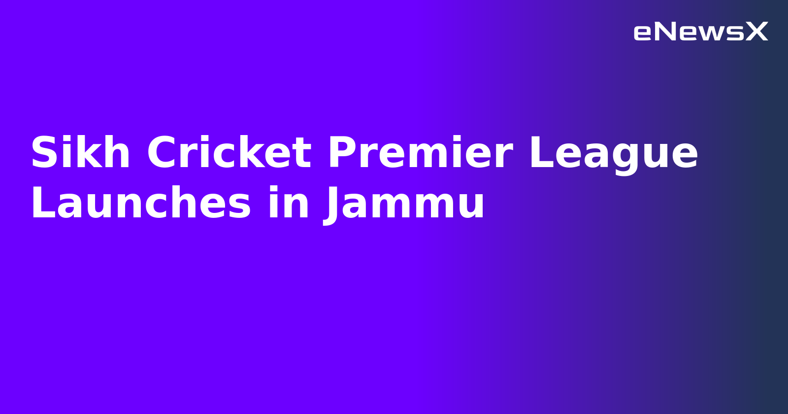 Sikh Cricket Premier League Launches in Jammu.webp