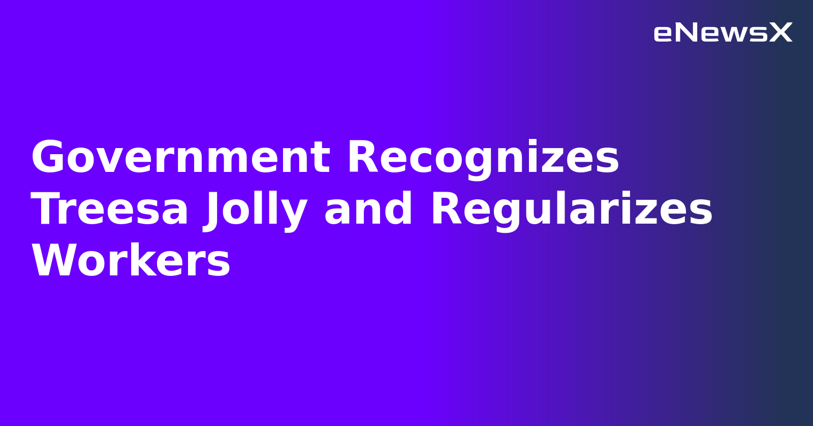 Government Recognizes Treesa Jolly and Regularizes Workers.webp