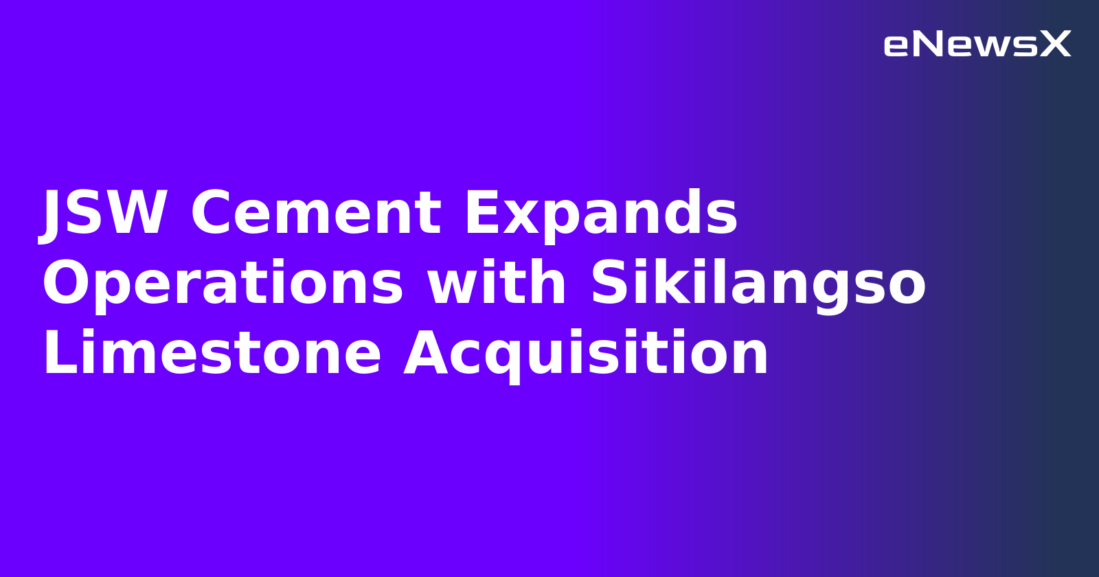 JSW Cement Expands Operations with Sikilangso Limestone Acquisition.webp