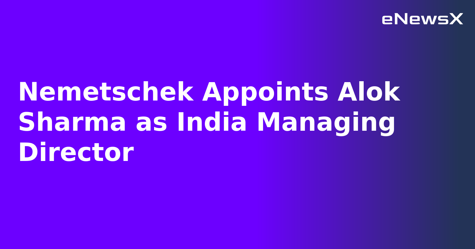 Nemetschek Appoints Alok Sharma as India Managing Director.webp Nemetschek Appoints Alok Sharma as India Managing Director.webp