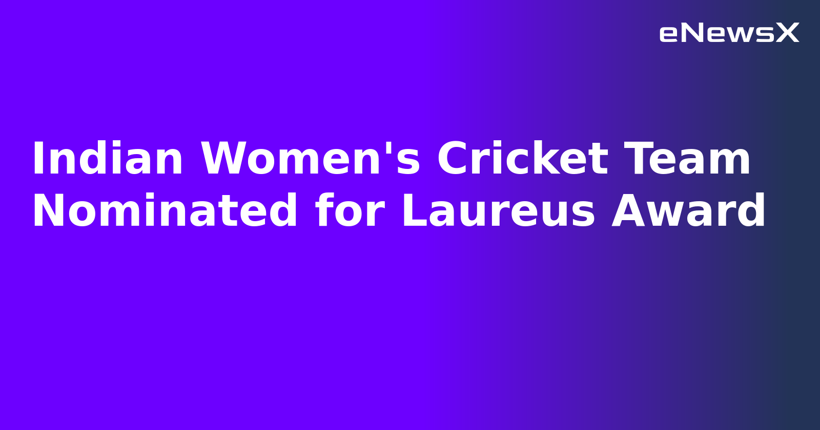 Indian Women's Cricket Team Nominated for Laureus Award.webp
