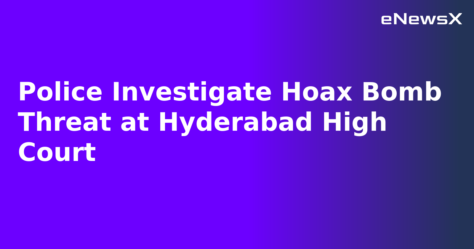 Police Investigate Hoax Bomb Threat at Hyderabad High Court.webp Police Investigate Hoax Bomb Threat at Hyderabad High Court.webp
