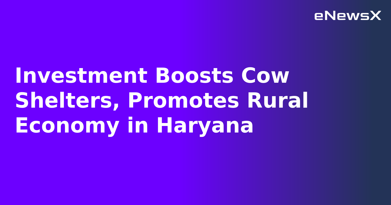 Investment Boosts Cow Shelters, Promotes Rural Economy in Haryana.webp