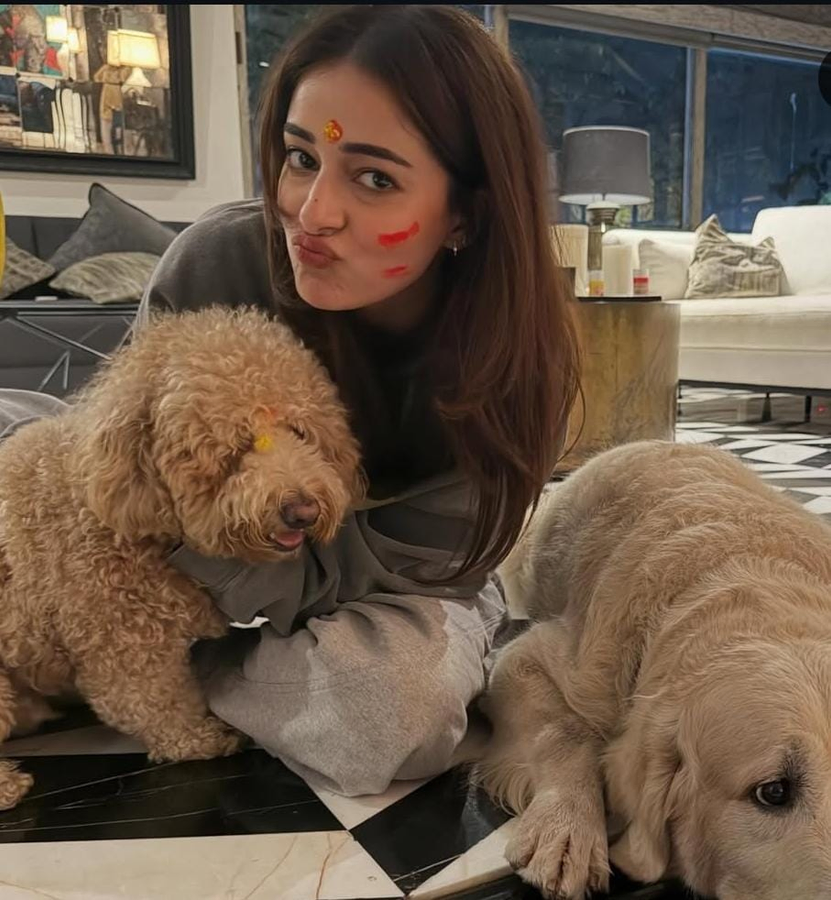 Ananya Panday Shares Festive Moments with New Dog Companions.webp
