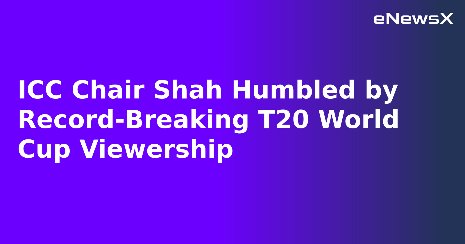 ICC Chair Shah Humbled by Record-Breaking T20 World Cup Viewership.webp ICC Chair Shah Humbled by Record-Breaking T20 World Cup Viewership.webp