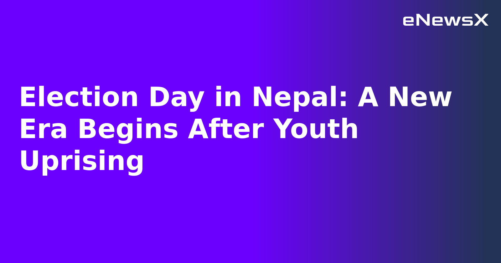 Election Day in Nepal: A New Era Begins After Youth Uprising.webp