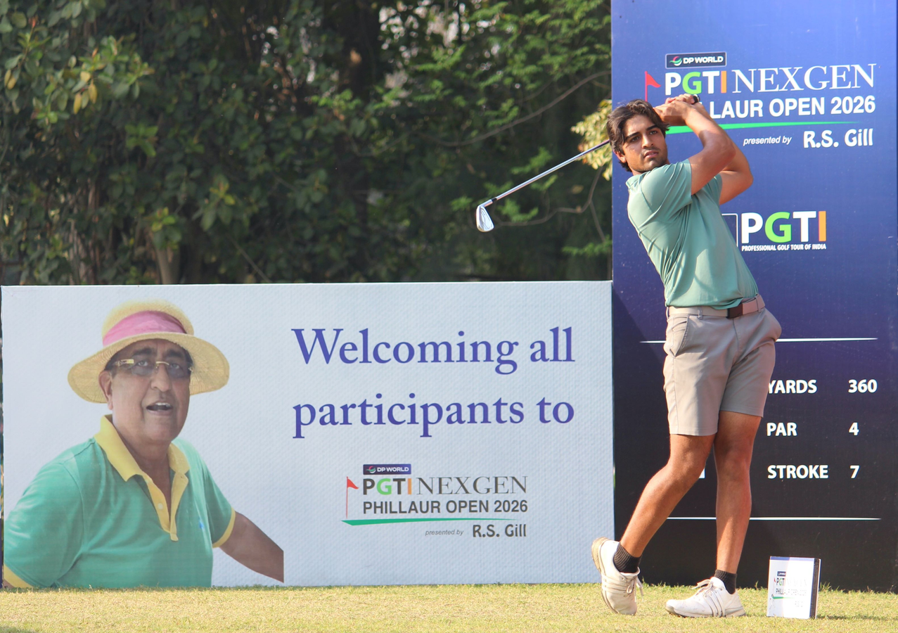 Sukhraj Gill and Rajesh Gautam Lead in Punjab Golf Tournament.webp