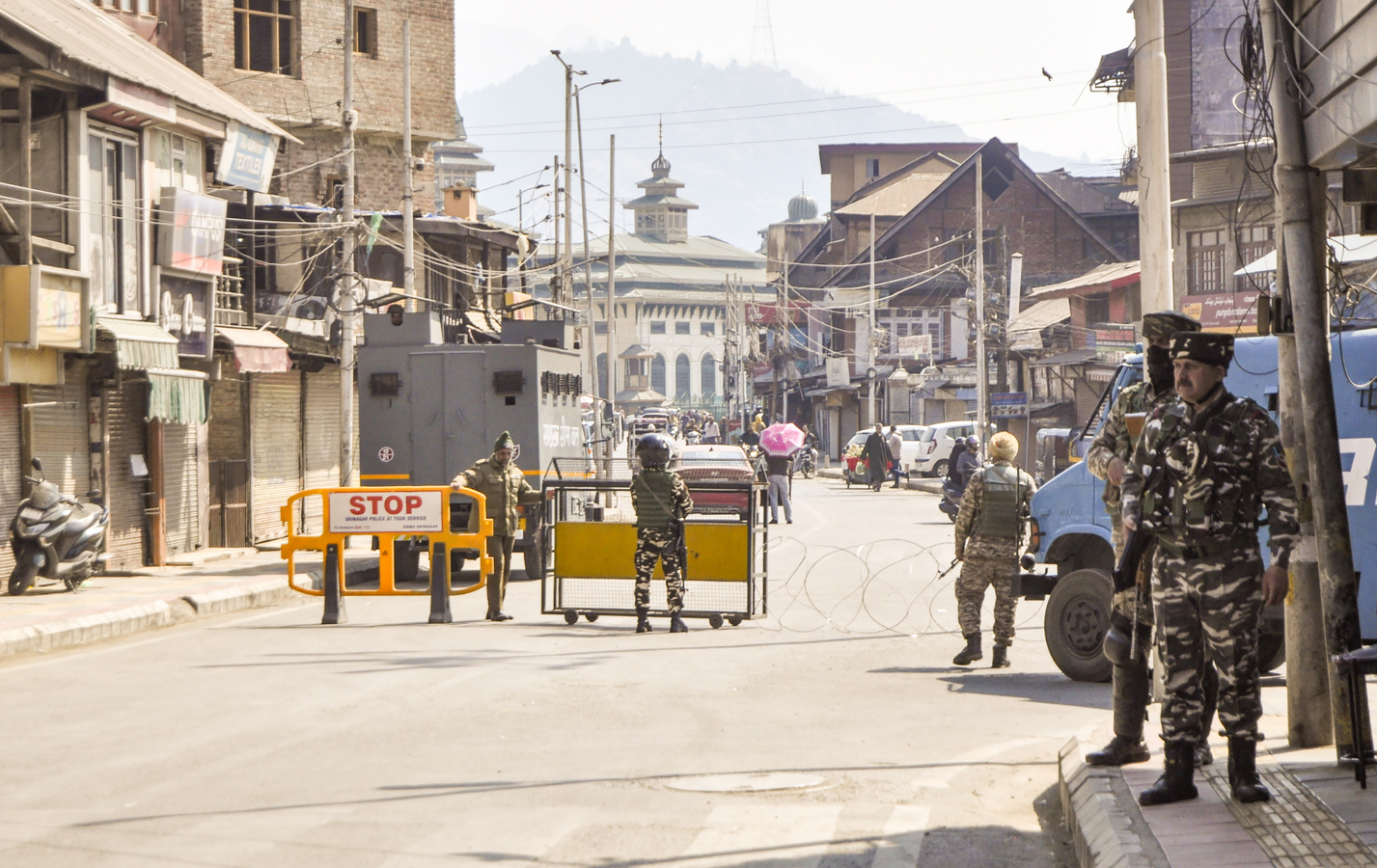 Security Measures in Kashmir Following Pro-Iran Demonstrations