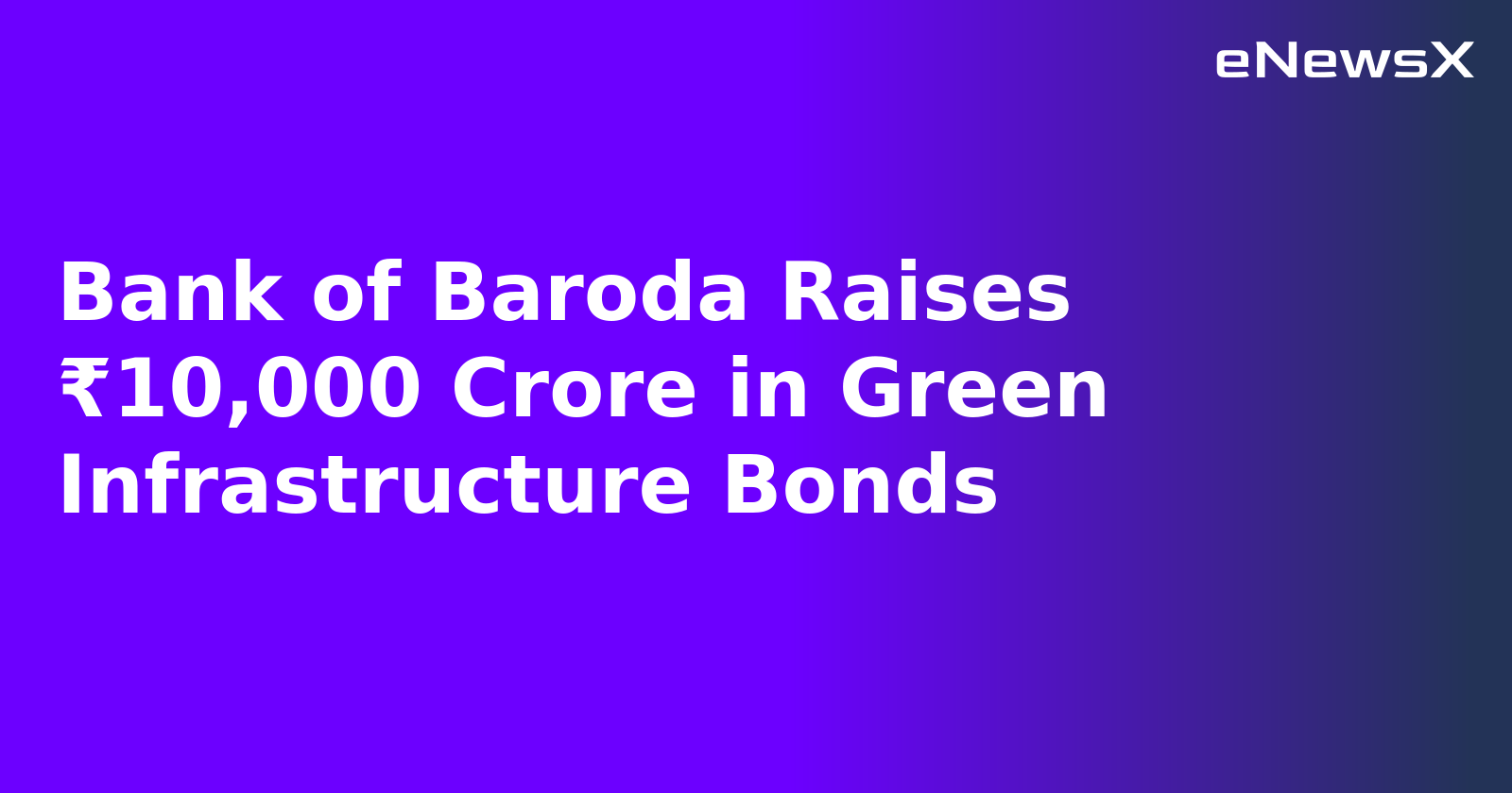 Bank of Baroda Raises ₹10,000 Crore in Green Infrastructure Bonds.webp