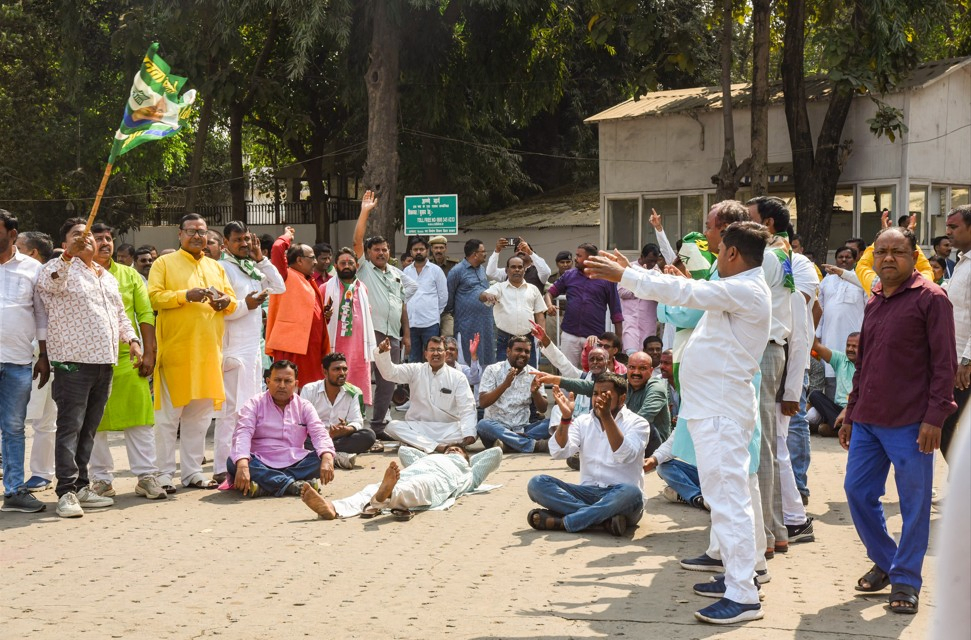 JD-U Workers Protest Over Nitish Kumar's Rajya Sabha Nomination