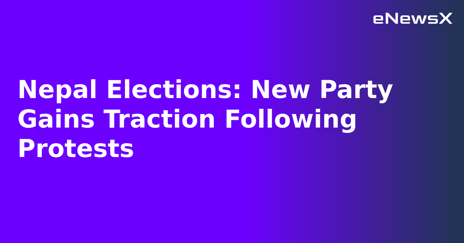 Nepal Elections: New Party Gains Traction Following Protests.webp