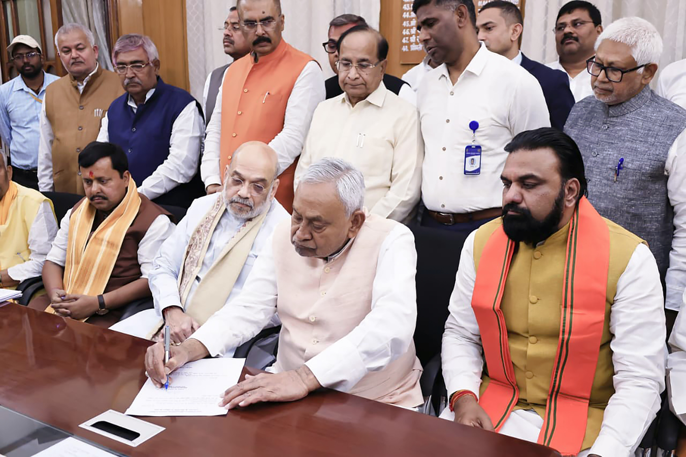 Political Maneuvering: Kumar Consults Leaders on Future Strategy