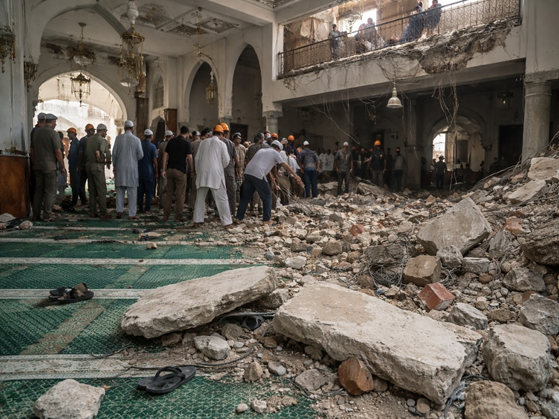 Firdaus Mosque Incident: 12 Hospitalized After Balcony Collapse.webp