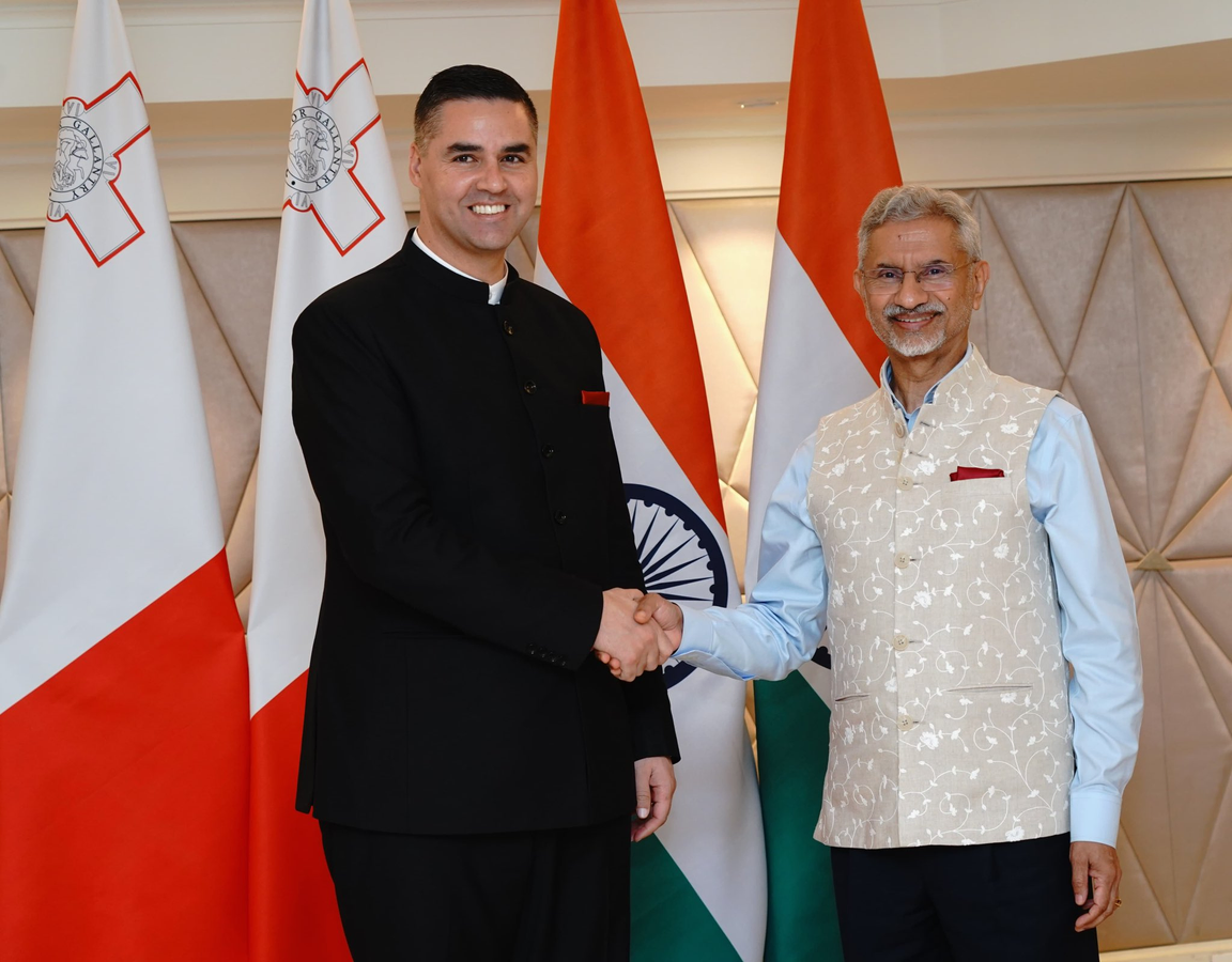EAM Jaishankar Meets with Malta's Borg on International Relations.webp