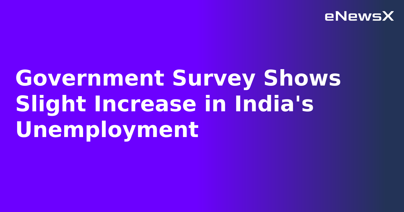 Government Survey Shows Slight Increase in India's Unemployment.webp
